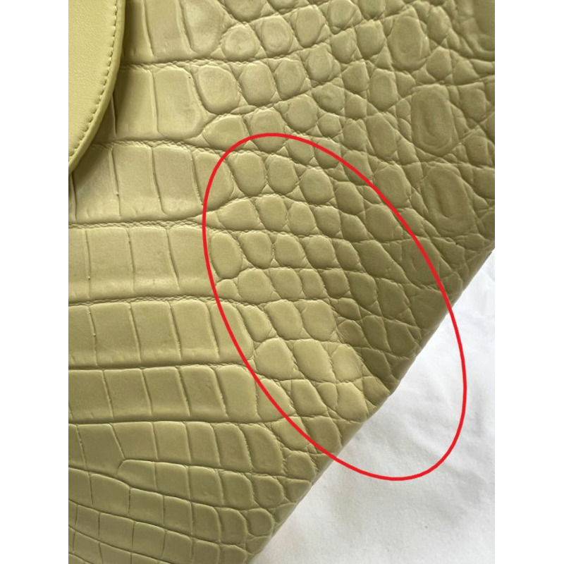 【包稅】BOTTEGA VENETA Doll 中型壓花皮革手提包 香草色 658516VA4509414-4