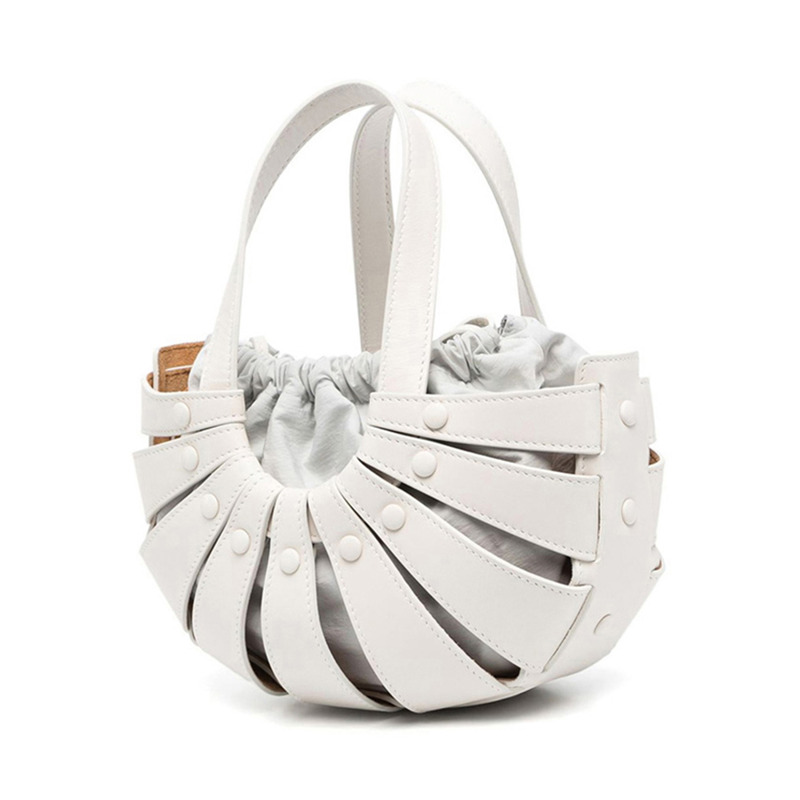 【包稅】BOTTEGA VENETA 翻新白色貝殼包 651819VMAUH9018-6