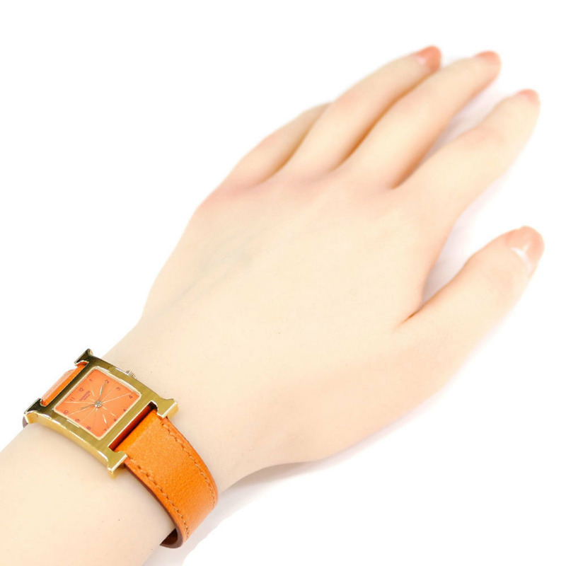 二手愛馬仕 H 手錶，不鏽鋼 HH1.210 石英機芯，女士款。-1