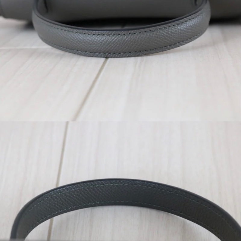 「JL精品代購」98新 Celine 灰色鯰魚包Belt Nano-6