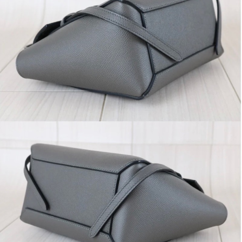 「JL精品代購」98新 Celine 灰色鯰魚包Belt Nano-7