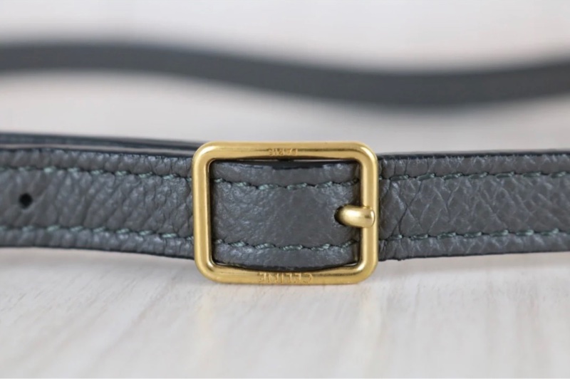 「JL精品代購」98新 Celine 灰色鯰魚包Belt Nano-12