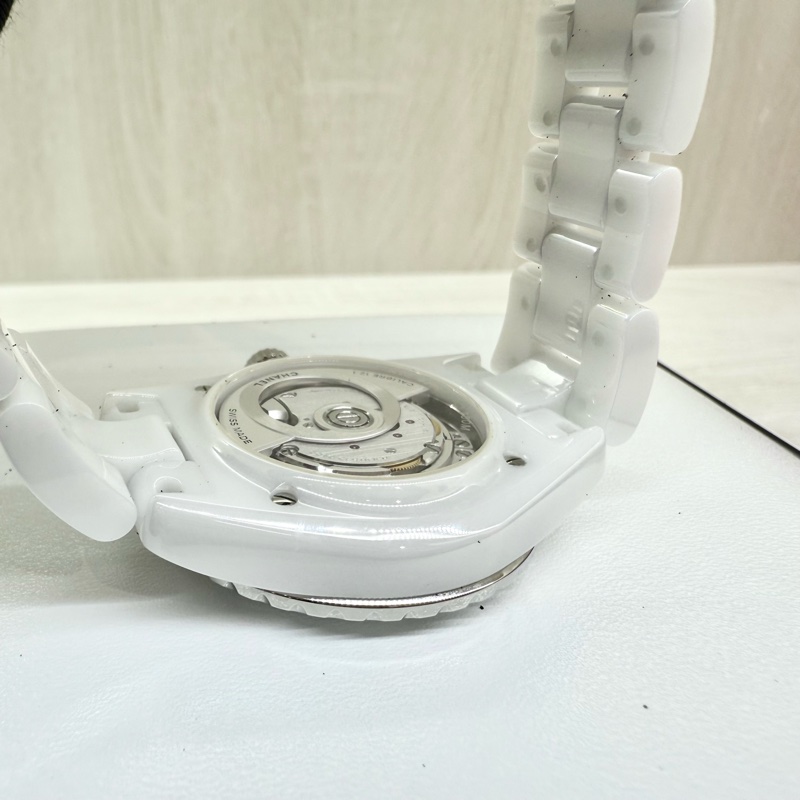 CHANEL白陶瓷12點鑽CALIBER 38MM J12機芯腕錶H5705-7