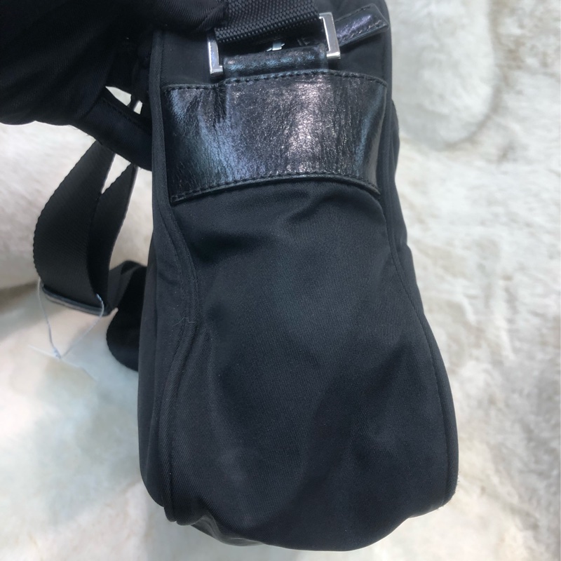 Prada 黑色降落傘料斜孭袋 相機袋 男/女 XC178-2