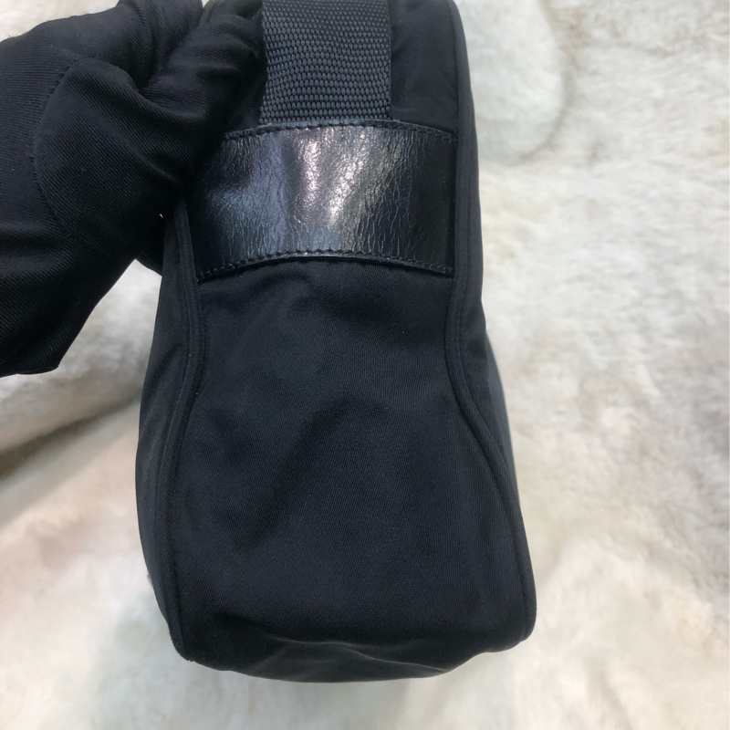 Prada 黑色降落傘料斜孭袋 相機袋 男/女 XC178-3