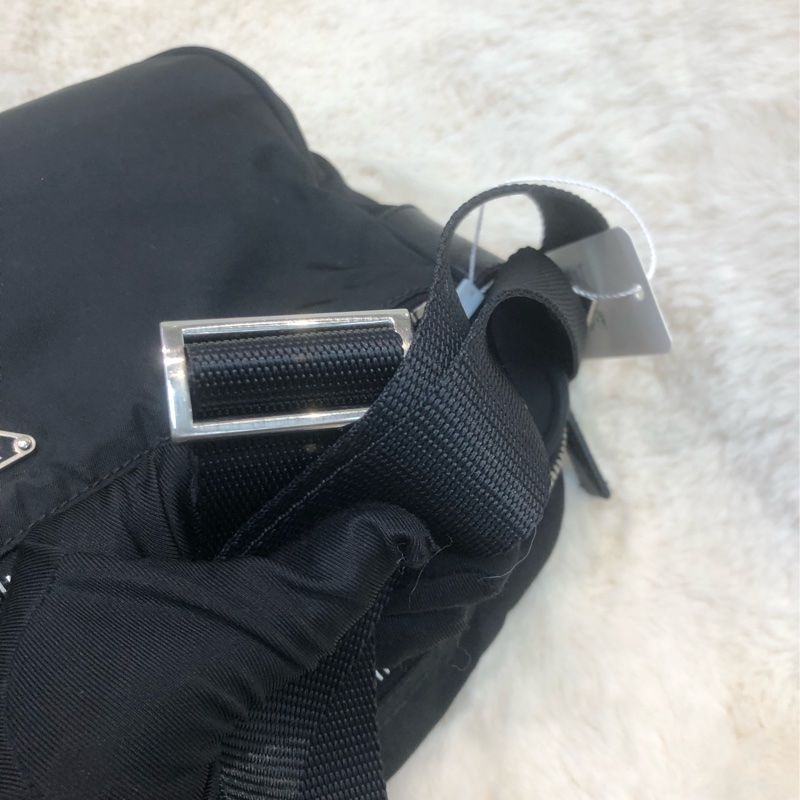 Prada 黑色降落傘料斜孭袋 相機袋 男/女 XC178-8