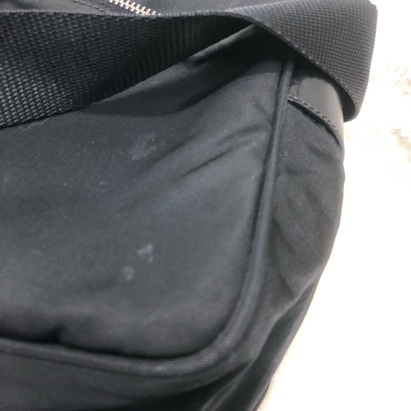 Prada 黑色降落傘料斜孭袋 相機袋 男/女 XC178-10