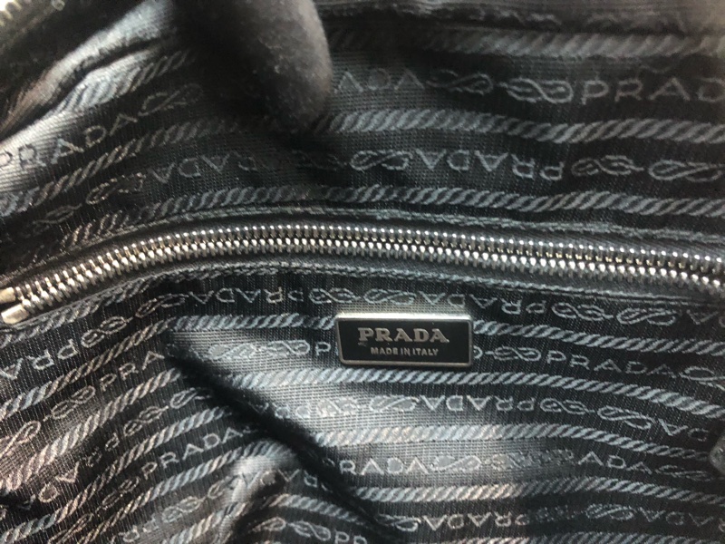 Prada 黑色降落傘料斜孭袋 相機袋 男/女 XC178-20