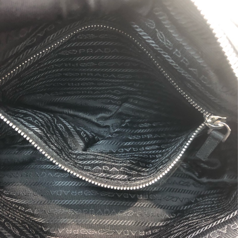 Prada 黑色降落傘料斜孭袋 相機袋 男/女 XC178-21