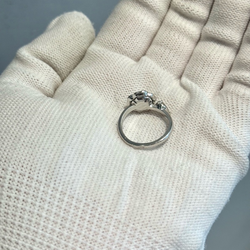 Chanel 香奈兒Camélia系列山茶花鑽石戒指 尺寸51-3