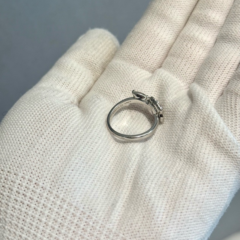 Chanel 香奈兒Camélia系列山茶花鑽石戒指 尺寸51-4