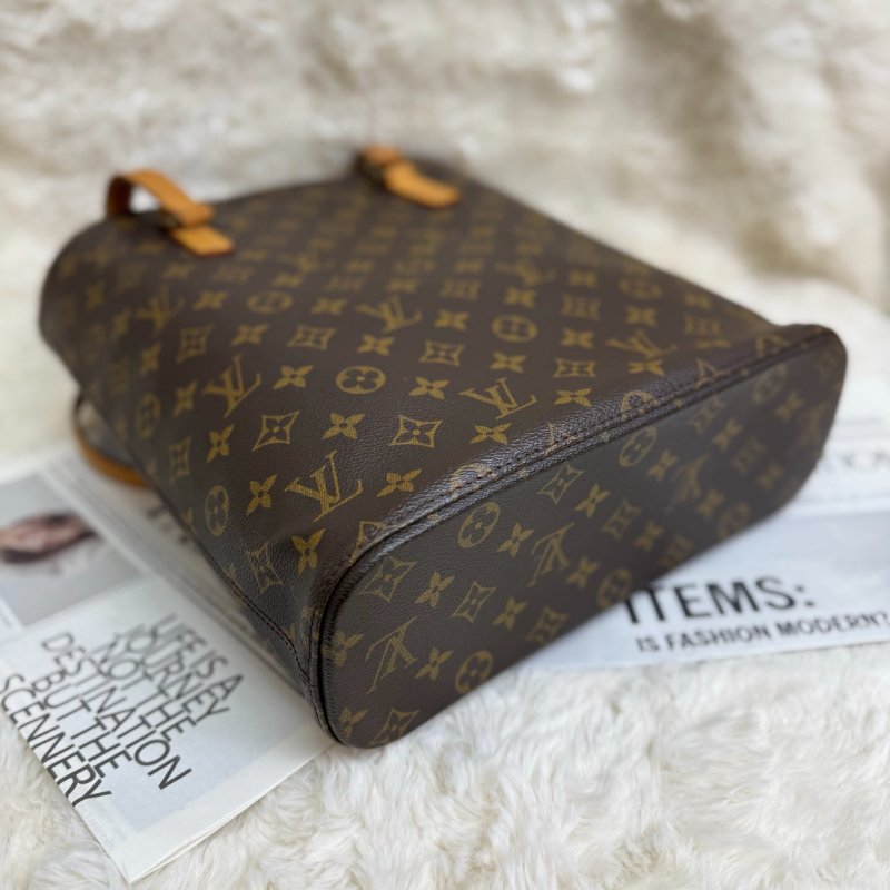 LV Vivian 薇薇安 棕色 老花 塗層帆布拼牛皮 大號-2