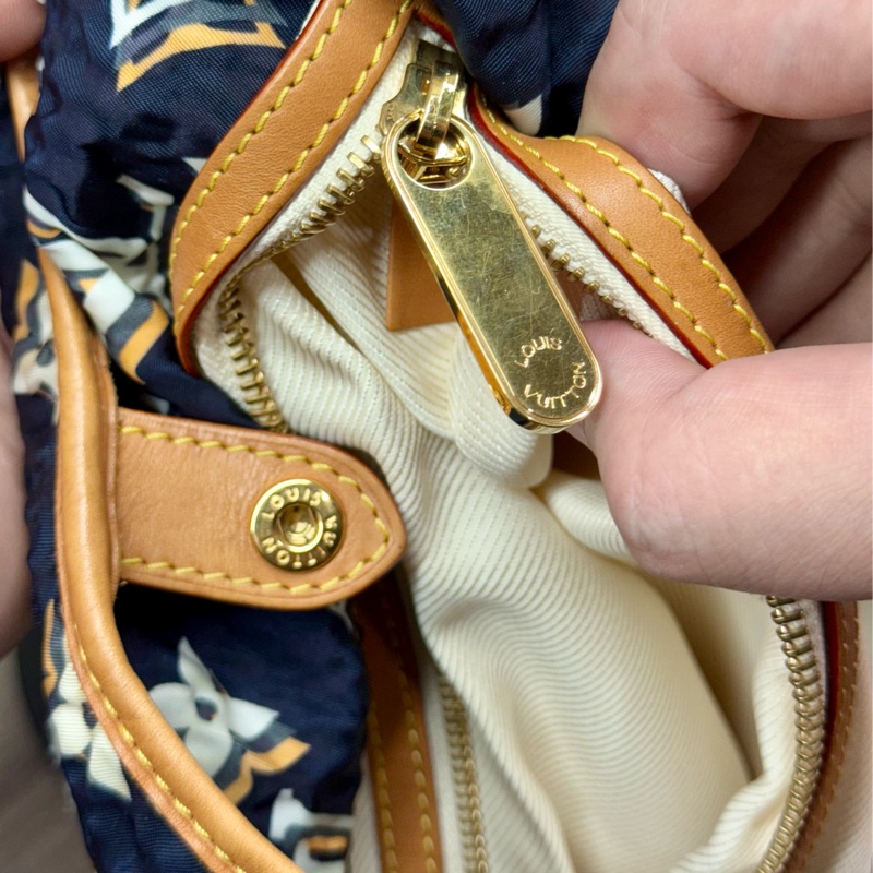 LV M40235 Bulles MM HOBO限量稀有絕版海軍藍郵輪幻影繩結包-41