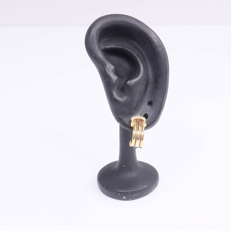 CARTIER 18K黃金/白金/玫瑰金C De Cartier Earrings鑽石耳環-8