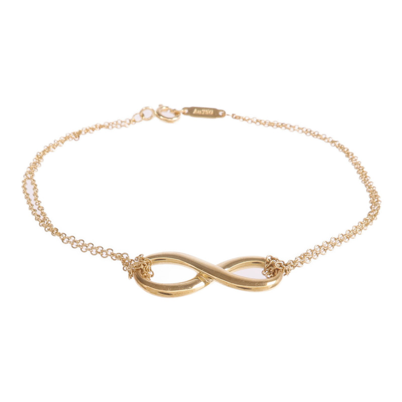 TIFFANY＆CO 18K黃金Infinity Bracelet手鏈-0