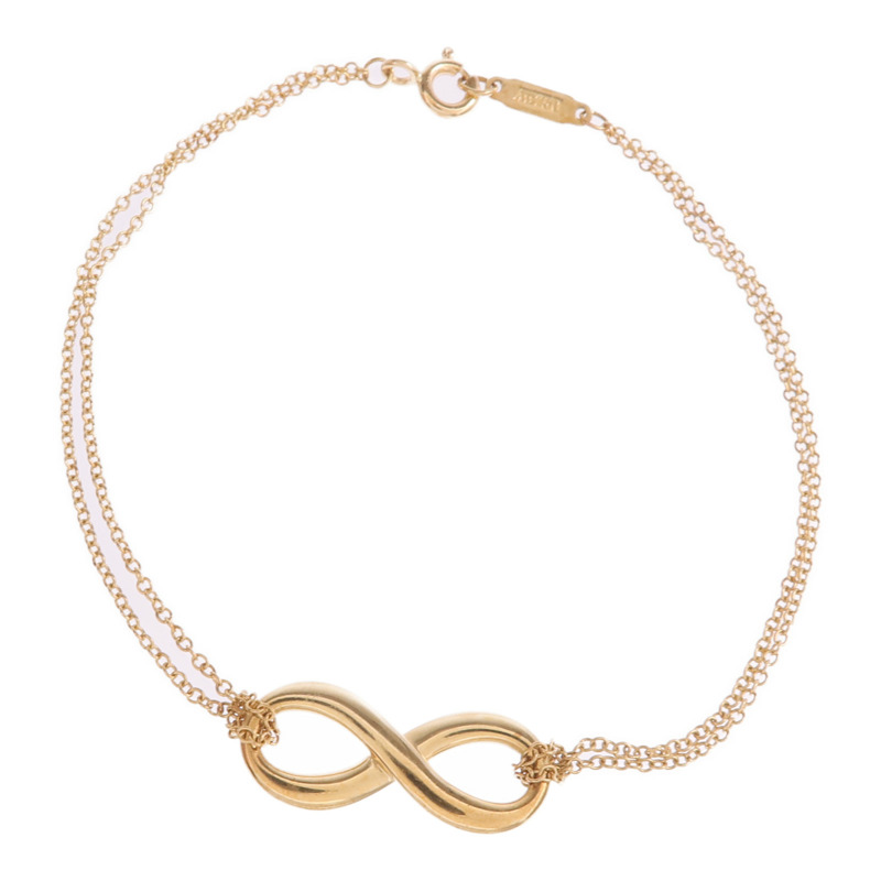 TIFFANY＆CO 18K黃金Infinity Bracelet手鏈-3