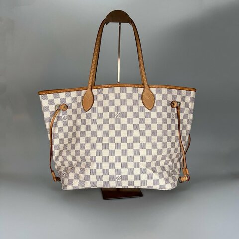 LV N41361 白棋盤 NEVERFULL MM 托特包