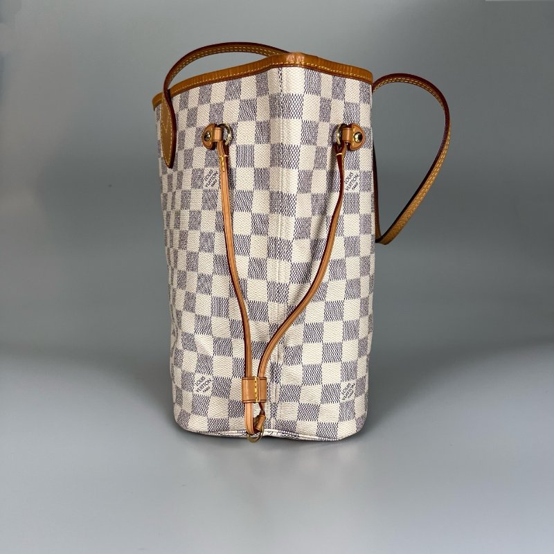 LV N41361 白棋盤 NEVERFULL MM 托特包-2