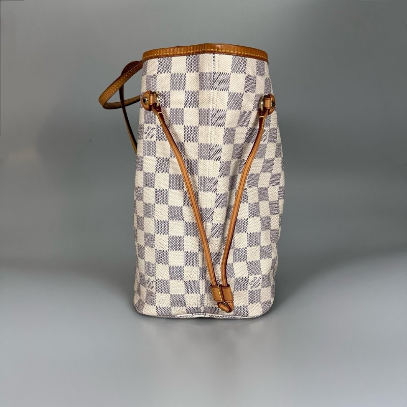 LV N41361 白棋盤 NEVERFULL MM 托特包-3
