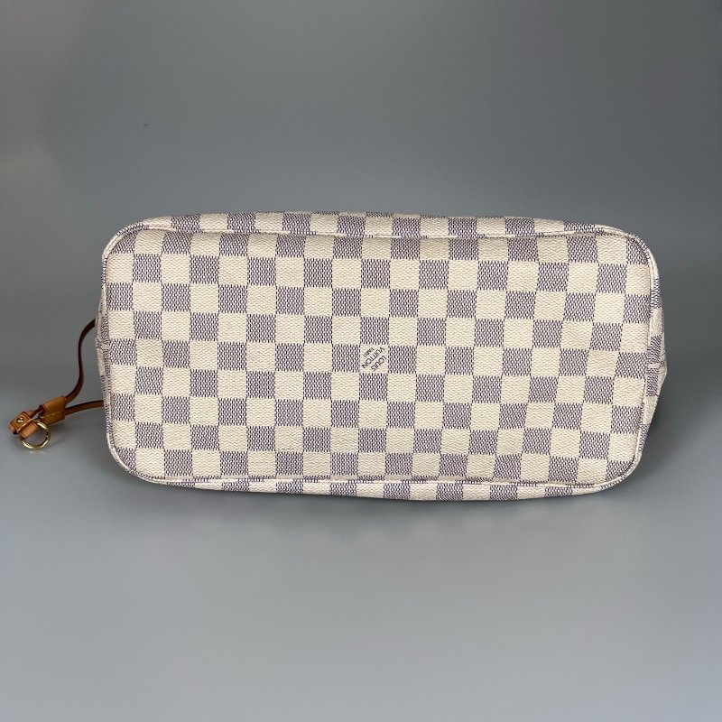 LV N41361 白棋盤 NEVERFULL MM 托特包-4