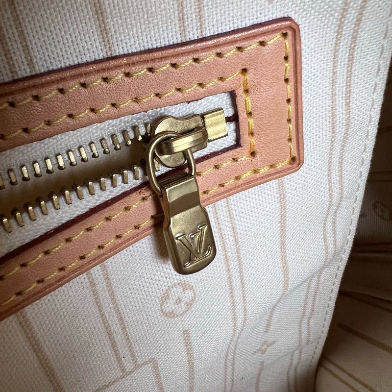 LV N41361 白棋盤 NEVERFULL MM 托特包-7