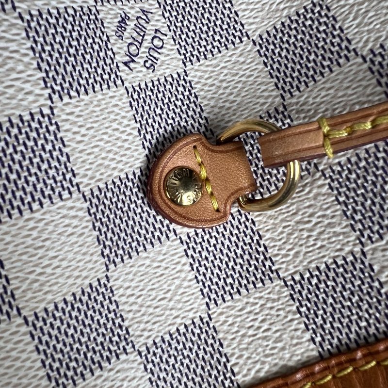 LV N41361 白棋盤 NEVERFULL MM 托特包-10