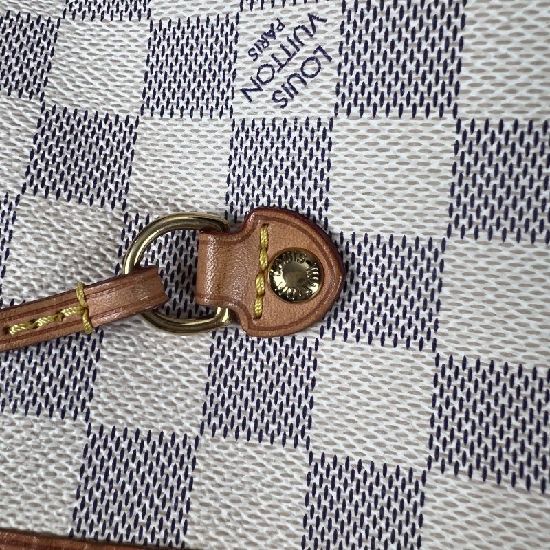 LV N41361 白棋盤 NEVERFULL MM 托特包-11