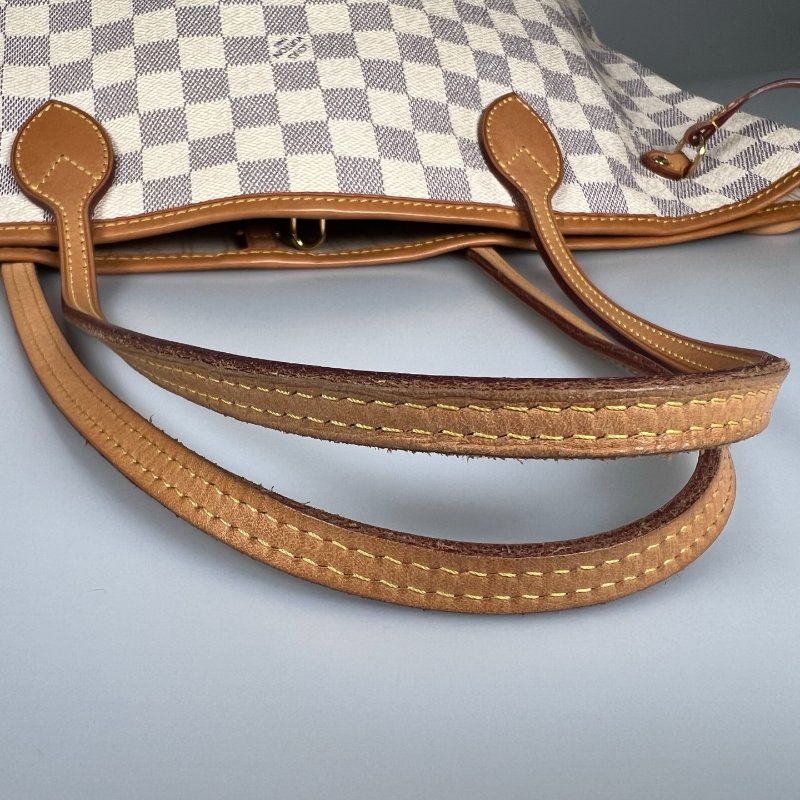 LV N41361 白棋盤 NEVERFULL MM 托特包-12