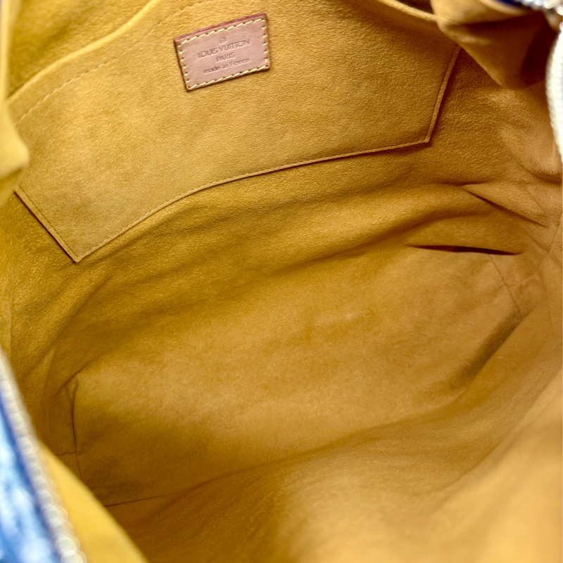 LV M95048 Baggy Denim Hobo GM 藍色丹寧牛仔肩背包-30