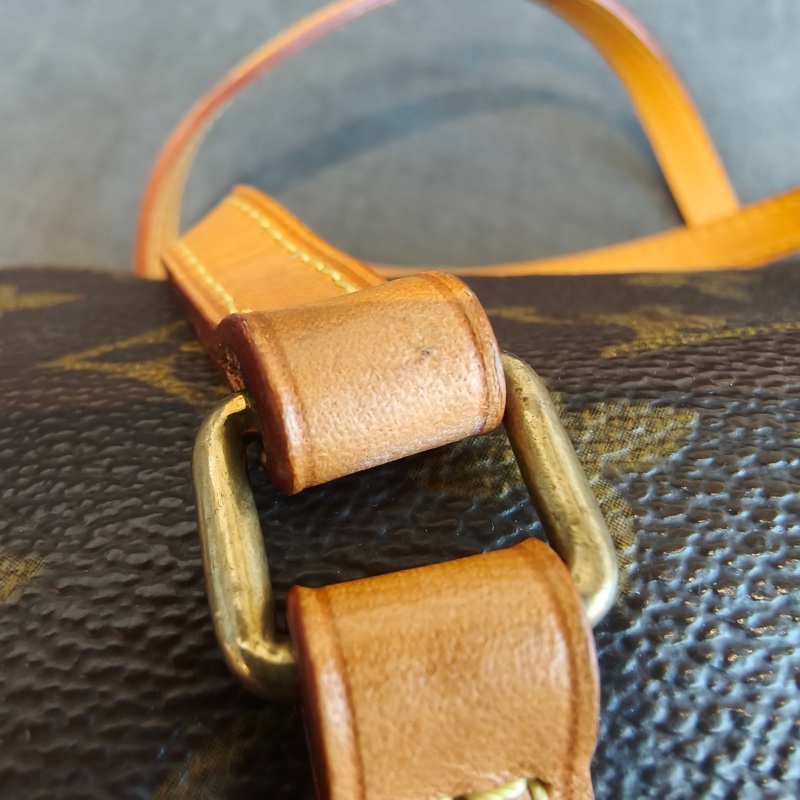 LOUIS VIUTTON 路易威登 Papillon 圓筒包 小號 老花色 塗層帆布 男女通用款 旅行包-7