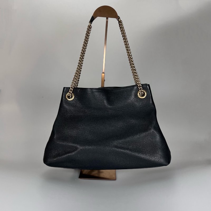 GUCCI 308982 黑皮革SOHO包-1