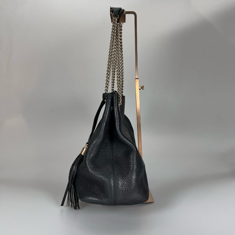 GUCCI 308982 黑皮革SOHO包-2