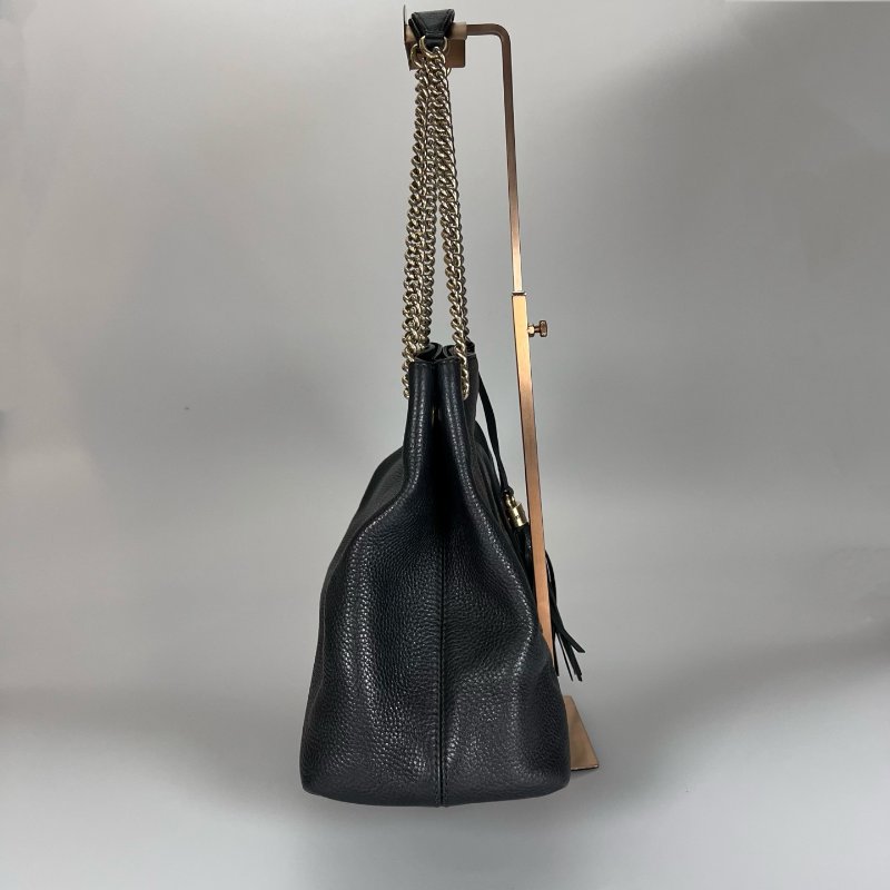 GUCCI 308982 黑皮革SOHO包-3