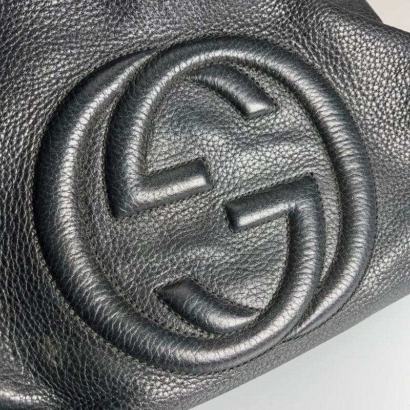 GUCCI 308982 黑皮革SOHO包-8