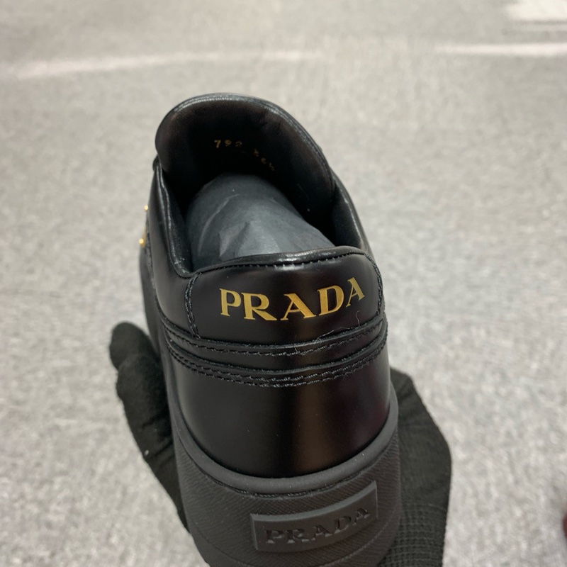 PRADA🆕厚底超輕黑色金標 1E792M-3LPH-F0002-D050 Size 38.5 39 🈹️-1