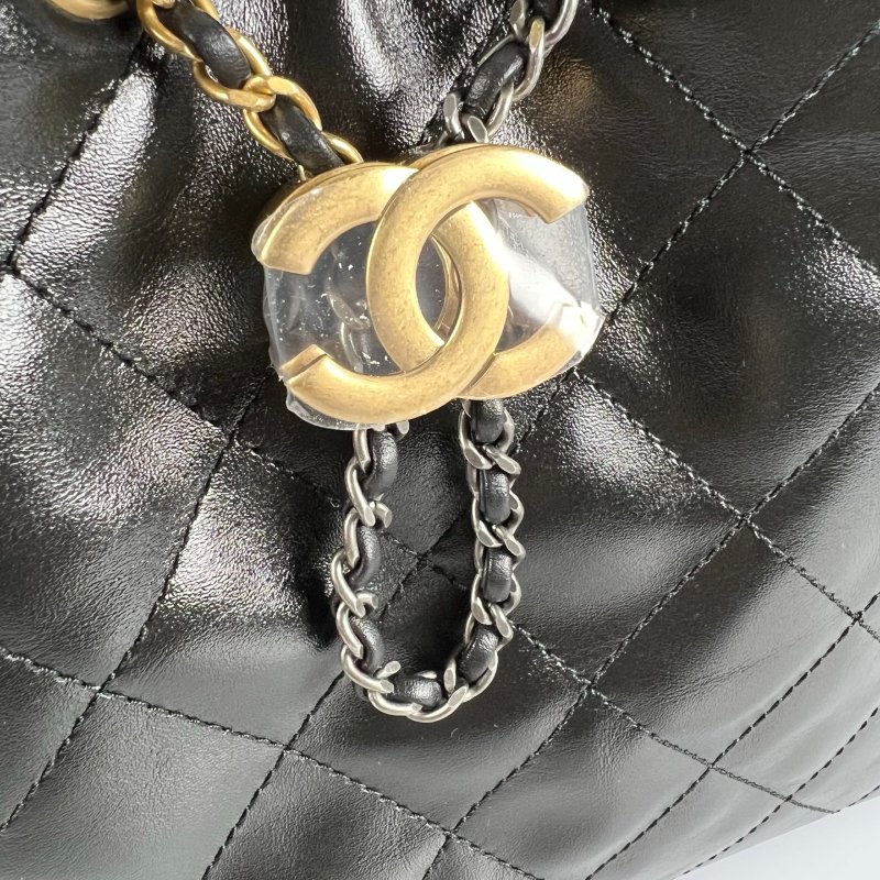 全新品 CHANEL 25BAG小號牛皮黑-13