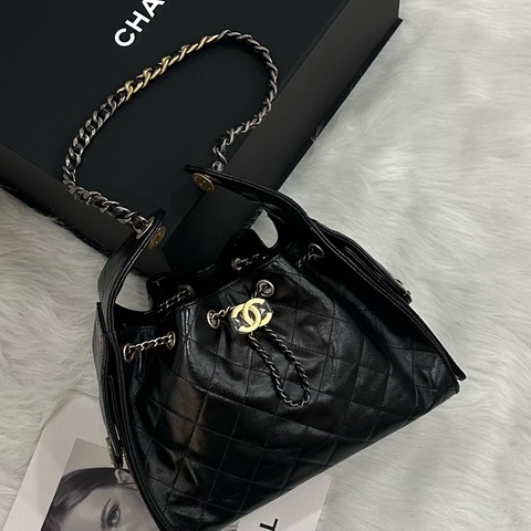 全新品 CHANEL 25BAG小號牛皮黑