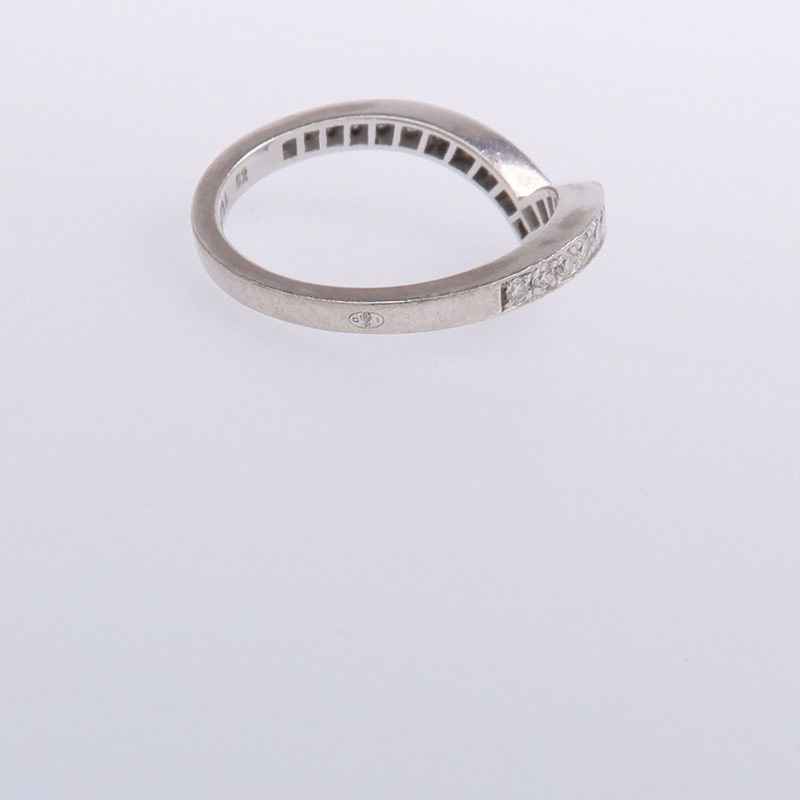 Chaumet 18K白金Josephine Aigrette鑽石戒指Chaumet#52/US#6-10