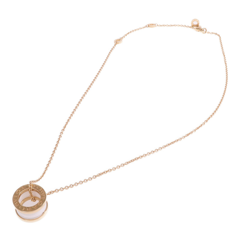 BVLGARI 18K玫瑰金/陶瓷B.Zero 1 Necklace項鍊-3