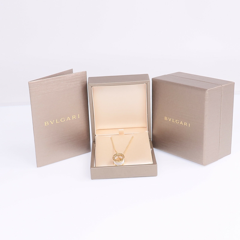 BVLGARI 18K玫瑰金/陶瓷B.Zero 1 Necklace項鍊-9