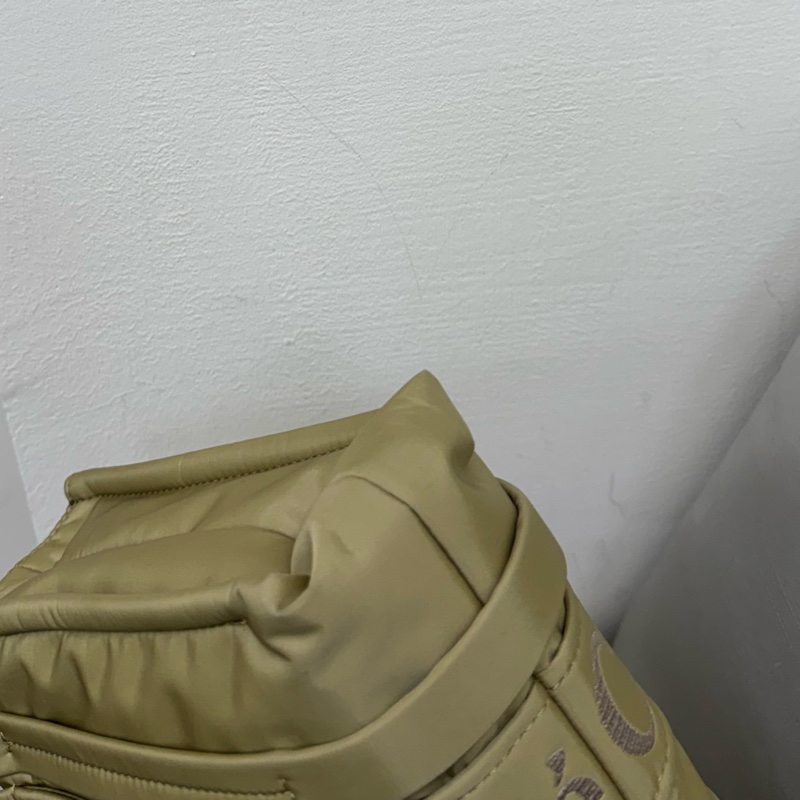 Chloe新款woody刺繡淡黃綠尼龍手提斜背包-12