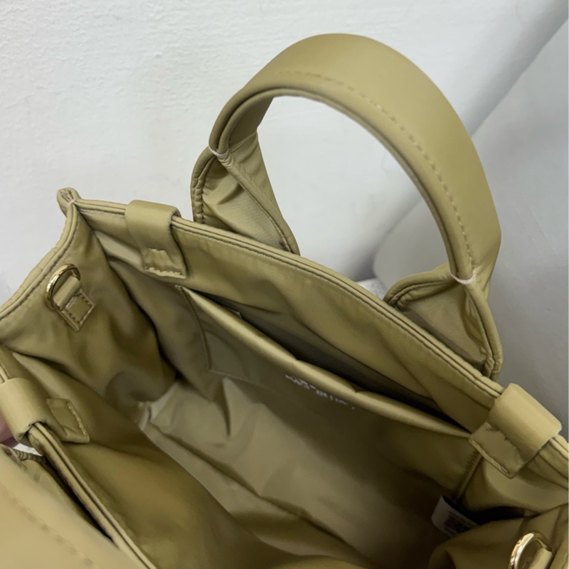 Chloe新款woody刺繡淡黃綠尼龍手提斜背包-13