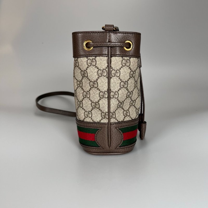 全新品 GUCCI 550620 老花小水桶包-3