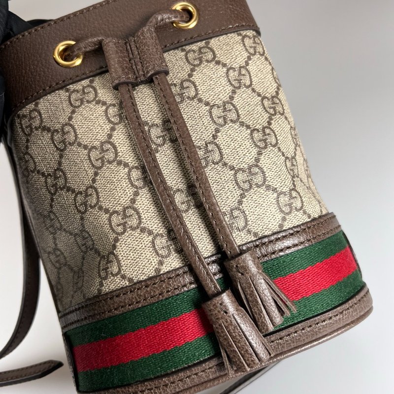 全新品 GUCCI 550620 老花小水桶包-6