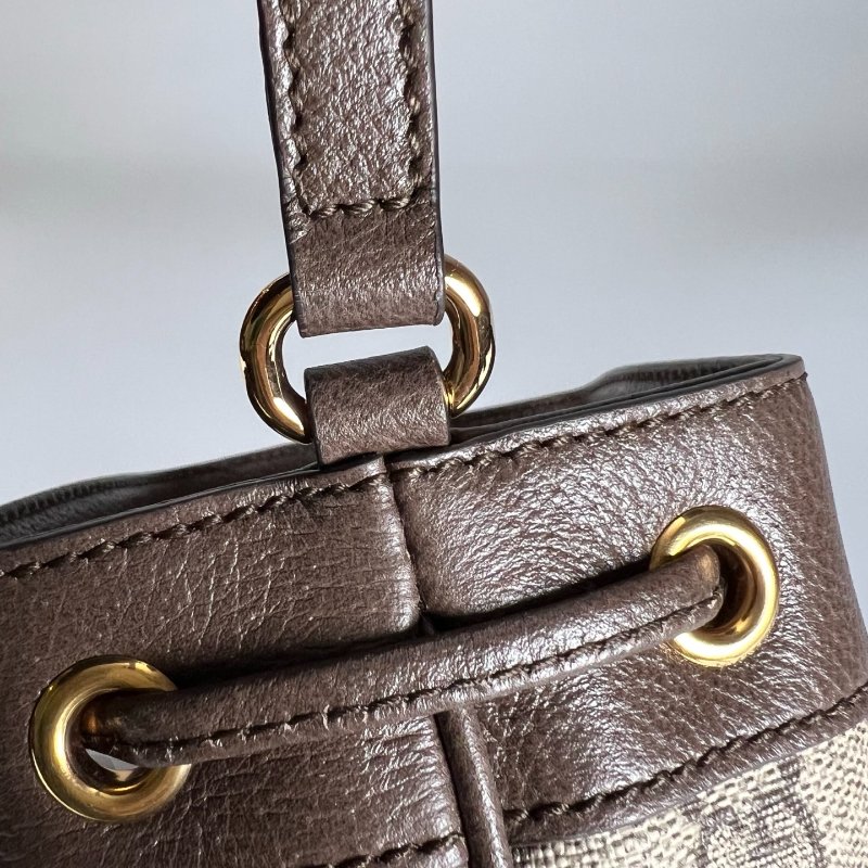 全新品 GUCCI 550620 老花小水桶包-7