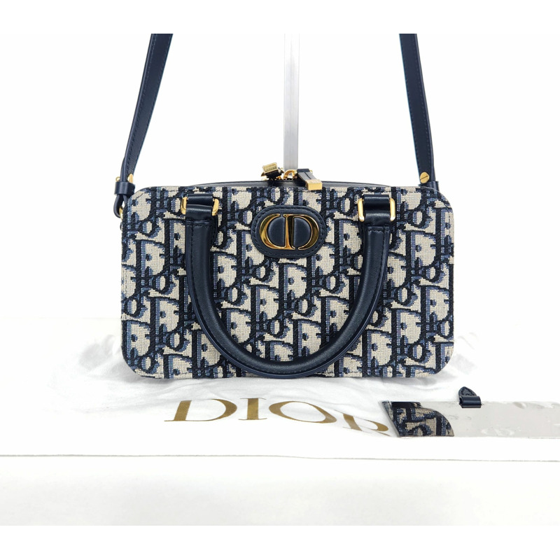 【包稅】DIOR Oblique 30 Montaigne 醫生手提斜挎包-0