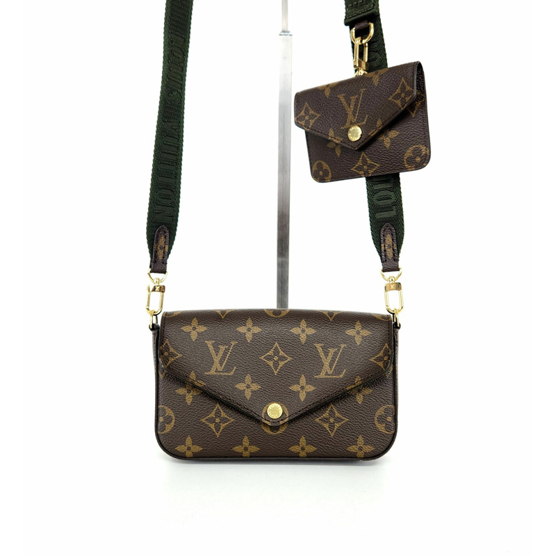 【包稅】LOUIS VUITTON Monogram Felicie 肩帶和 Go 斜背包-0
