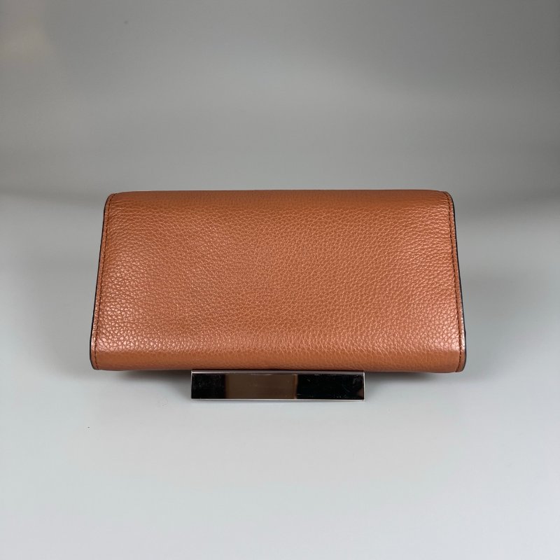 CHLOE 棕MARCIE 掀蓋長夾-1