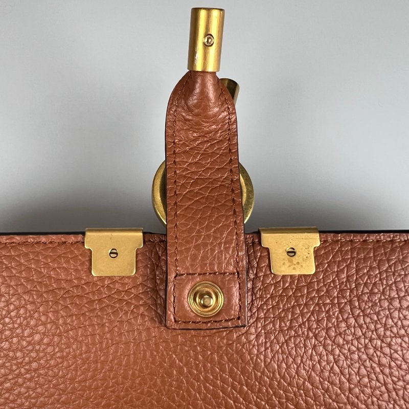 CHLOE 棕MARCIE 掀蓋長夾-12