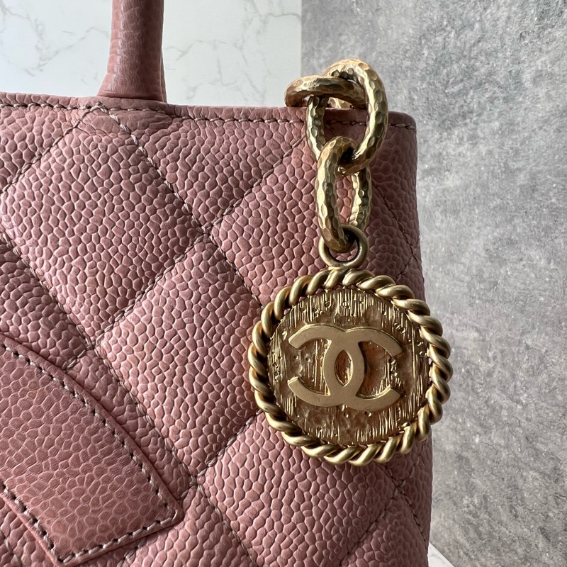 💗香緹國際精品💗 779 Chanel 粉色 希爾頓包-13